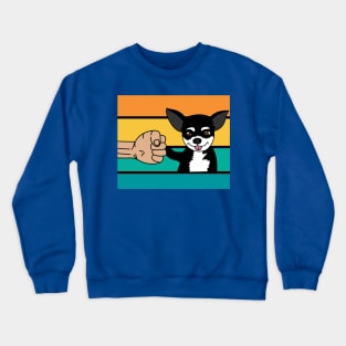 Best Retro Dog Owner Of All Time Crewneck Sweatshirt